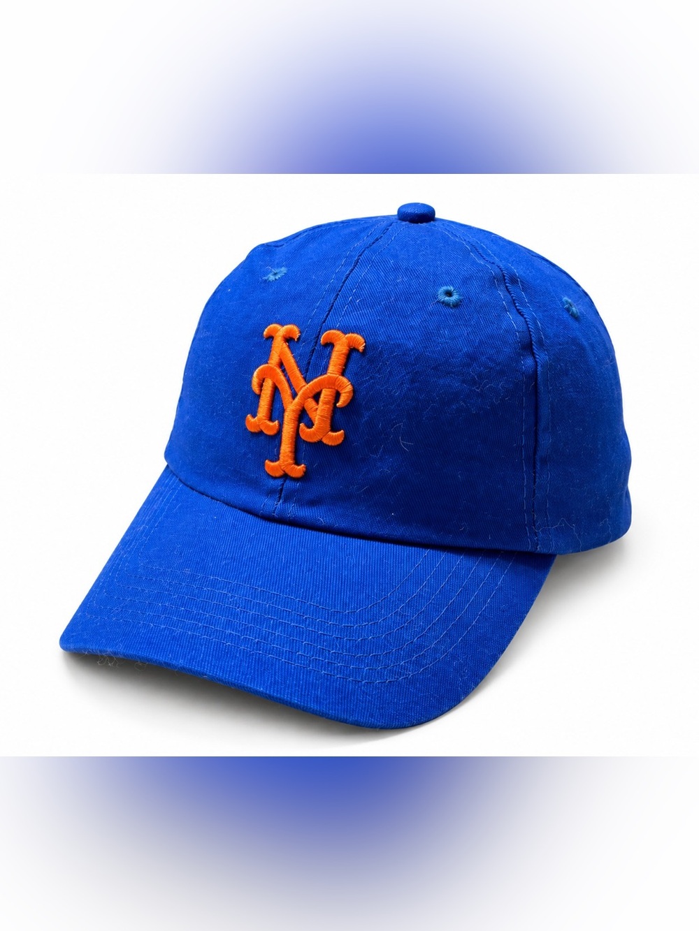 New York Mets GEICO SGA Promo Hat Blue Orange NY Adjustable Cotton Cap